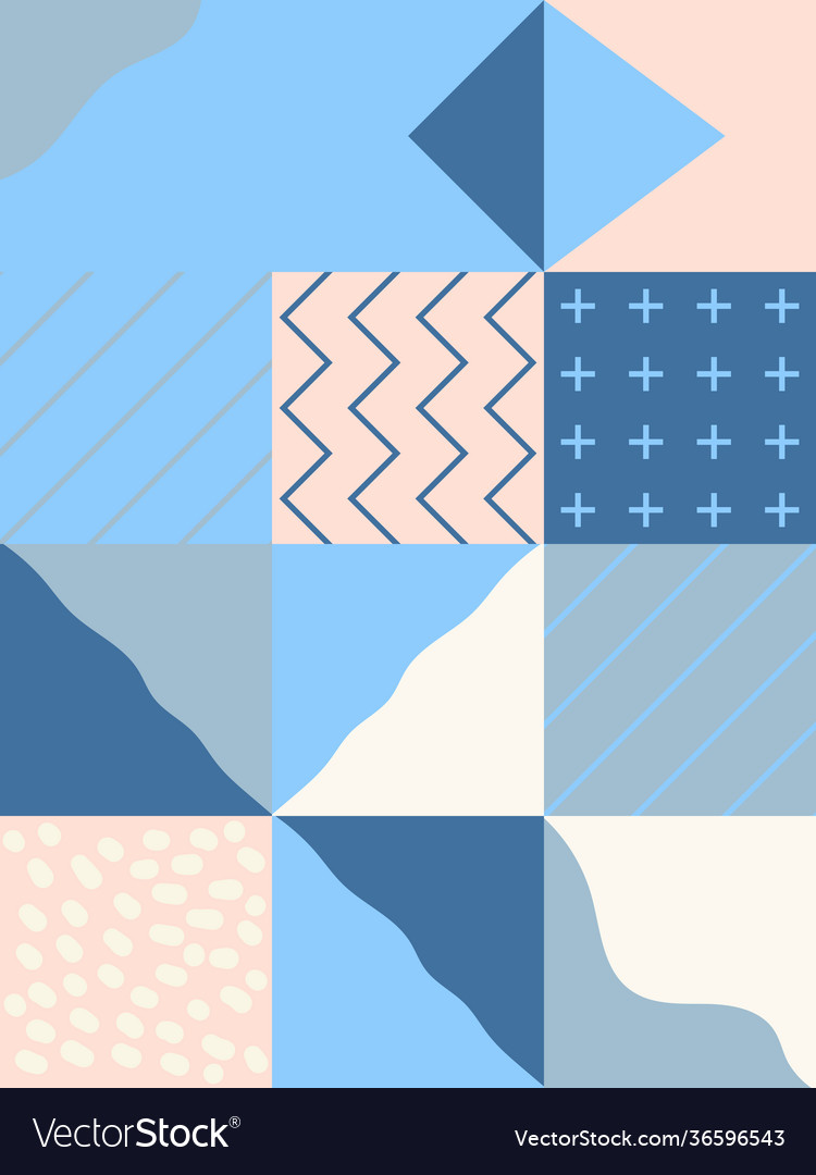 Subtle colored pattern design vector image Subtle colored pattern design