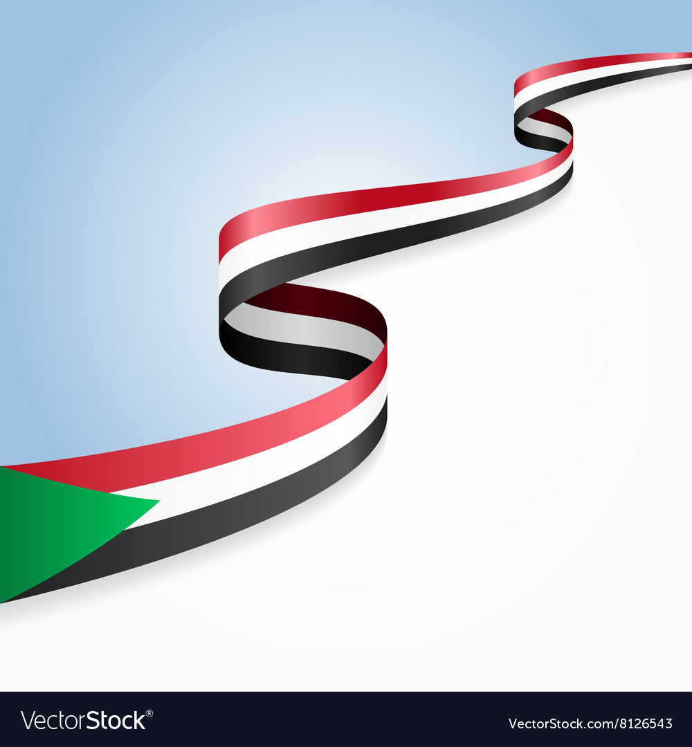 Sudanese Flag Background Royalty Free Vector Image