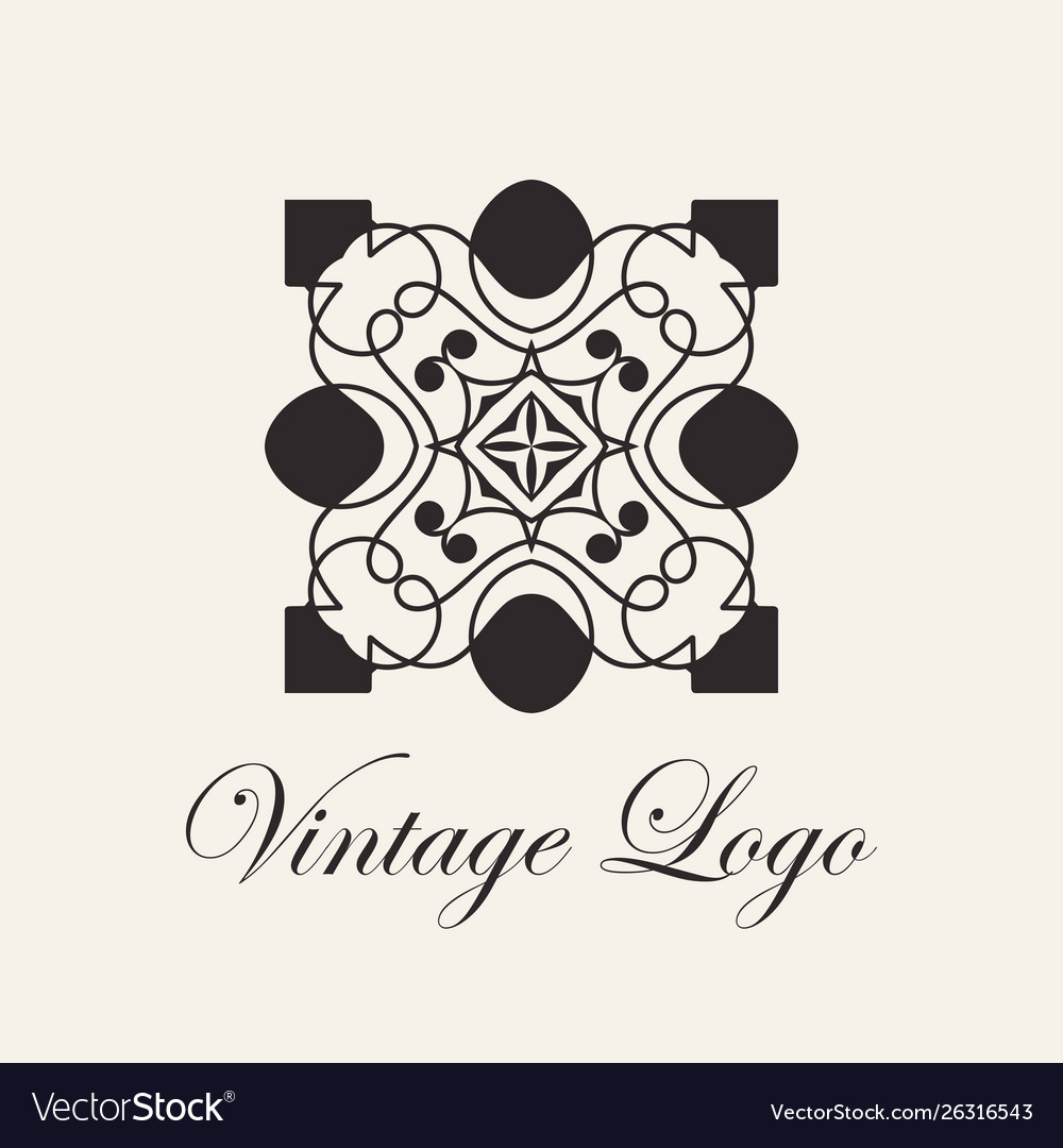 Vintage ornamental element