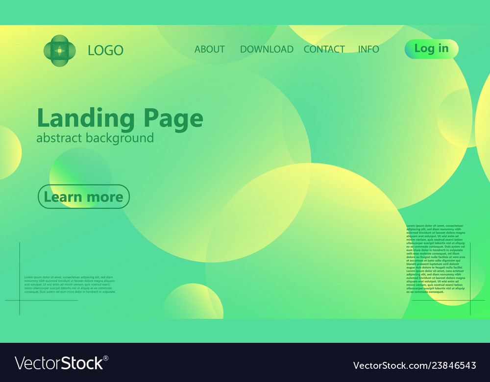 Website landing page geometric background vector image Website landing page geometric background