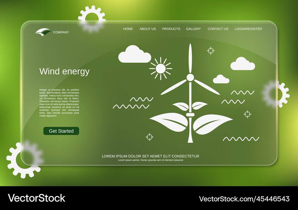 Wind energy concept Royalty Free Vector Image - VectorStock