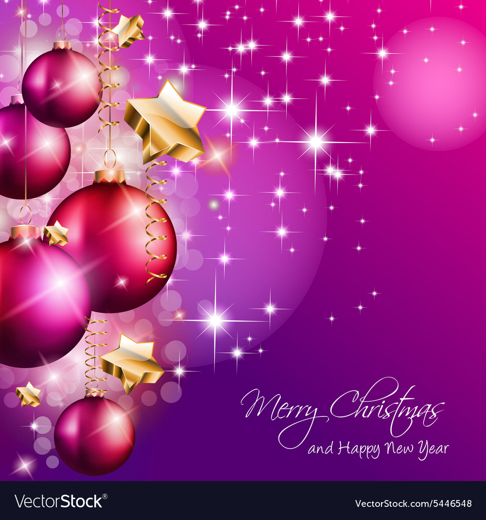 2014 Christmas Colorful Background Royalty Free Vector Image