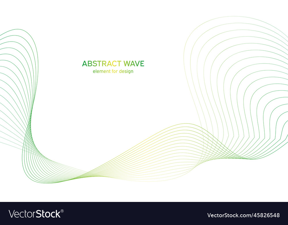 Abstract colorful wave element for design