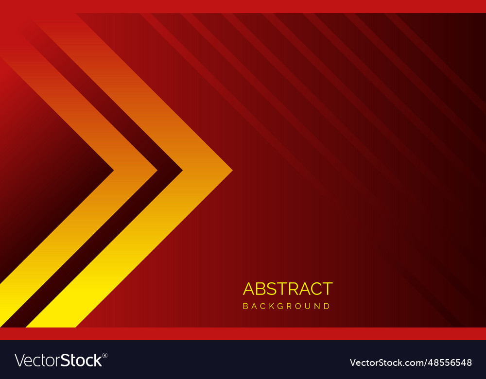 Abstract red arrow on a dark background vector image Abstract red arrow on a dark background