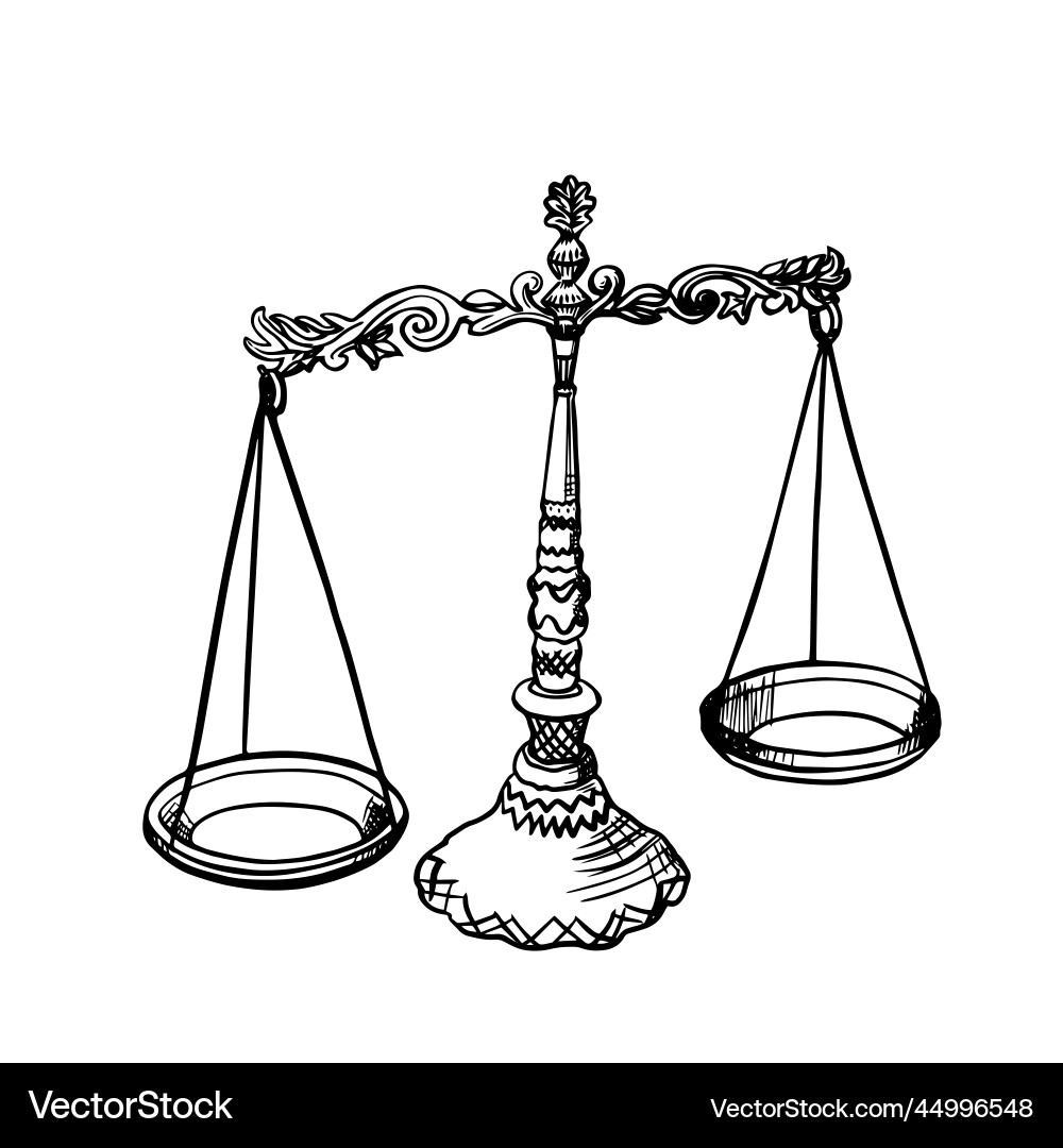 Astrological Libra Zodiac Elegant Astrology Vector Image