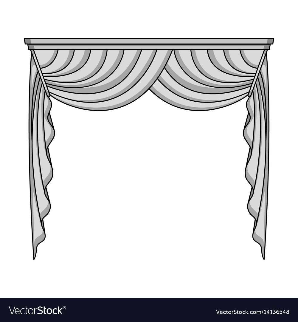 Curtains with drapery on the cornicecurtains