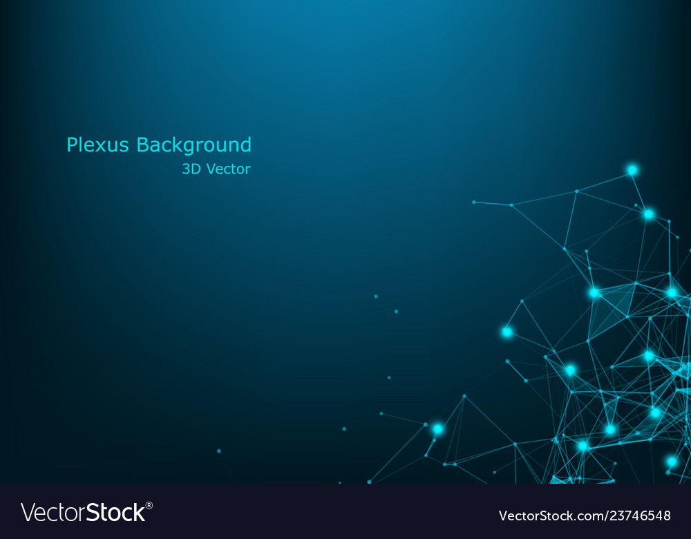 Data Network Fractal Background