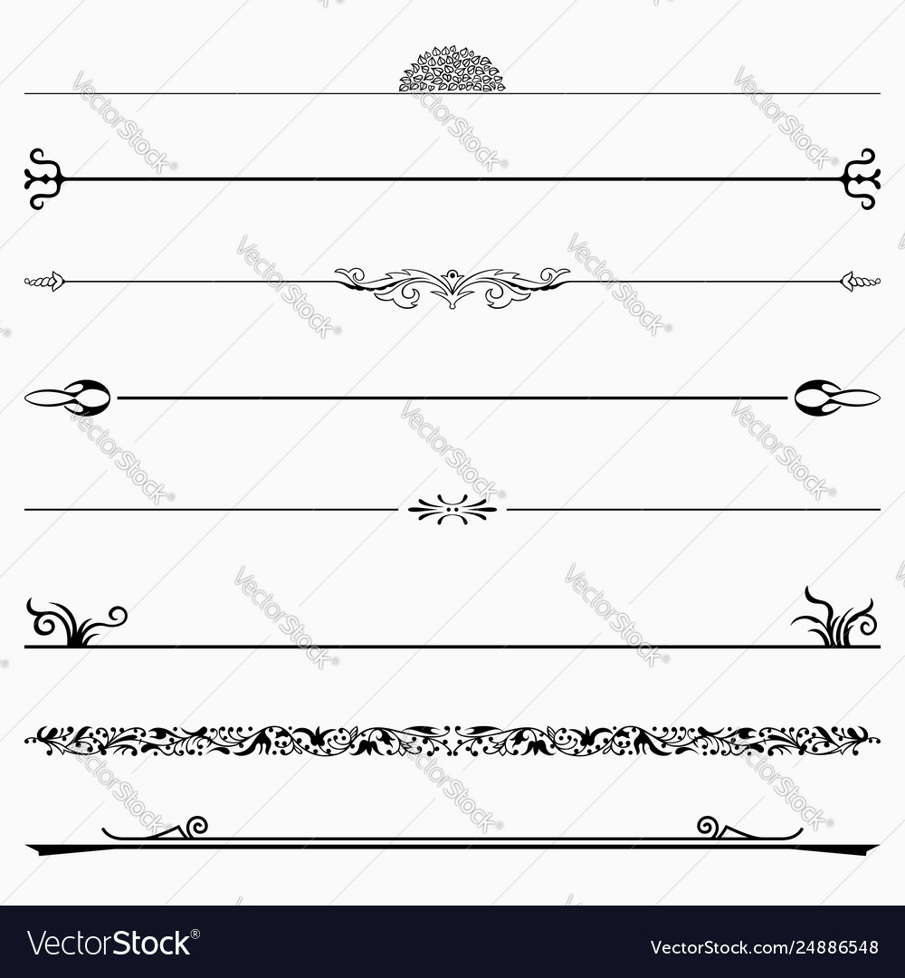 Elegant Scroll Divider Set