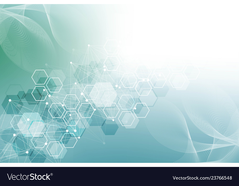 Geometric abstract background with connected line vector image Geometric abstract background with connected line