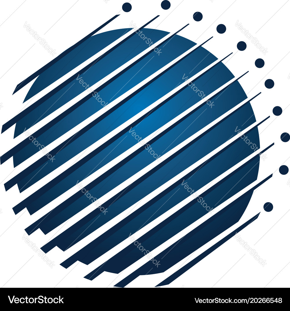 Global technology solutions Royalty Free Vector Image