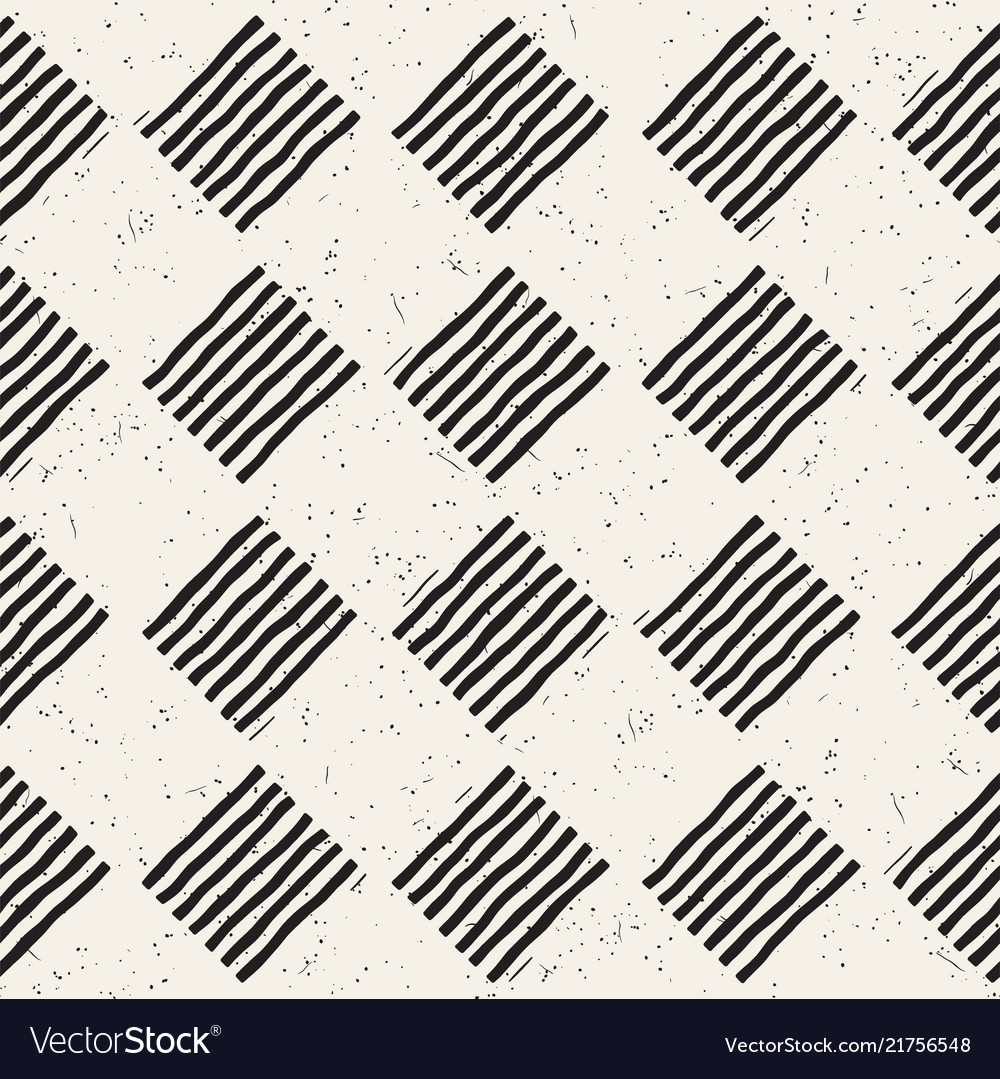 Hand drawn seamless repeating pattern vector image Hand drawn seamless repeating pattern