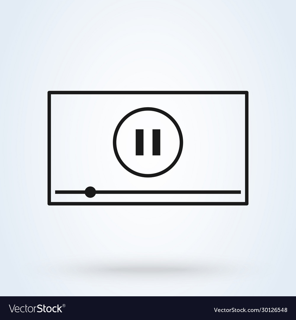 Pause video player for web and mobile simple