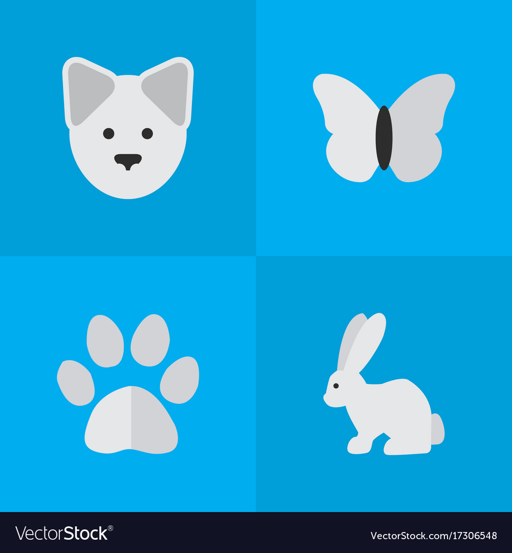 Set of simple wild icons