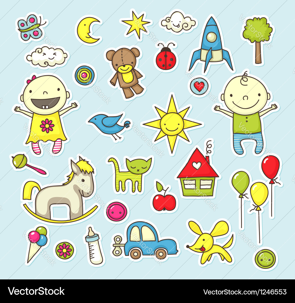 Bastickers Royalty Free Vector Image - VectorStock