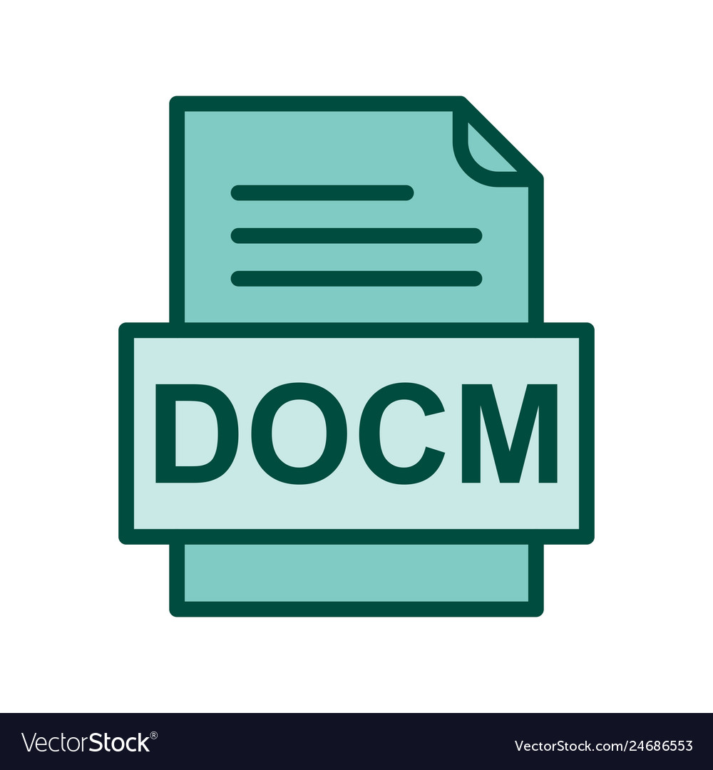 Docm file document icon