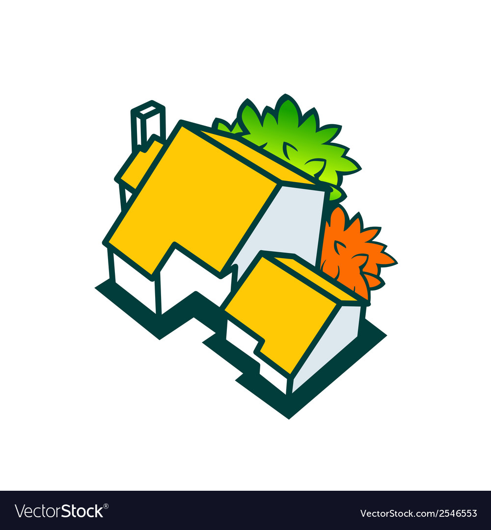 Dwelling house Royalty Free Vector Image VectorStock