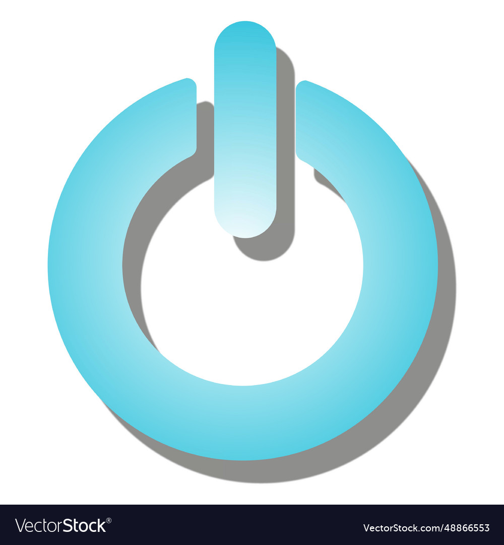 Gradient power button icon