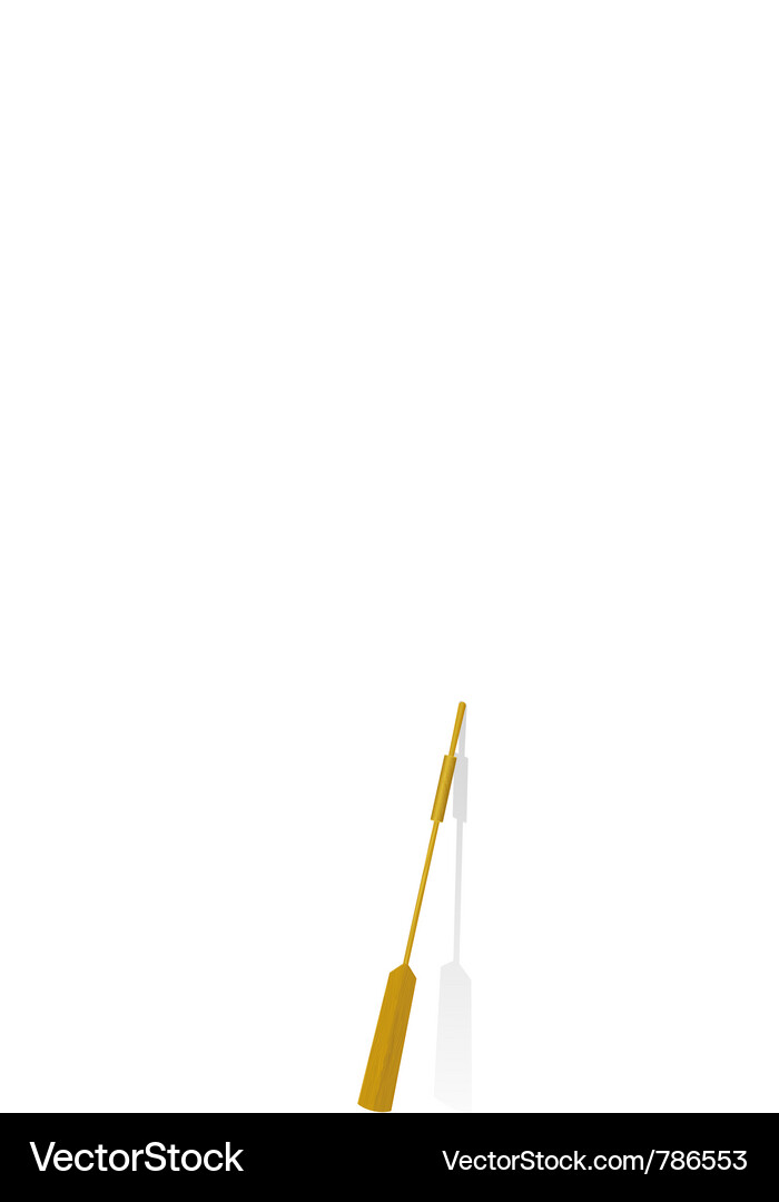 Isolate the oar Royalty Free Vector Image - VectorStock