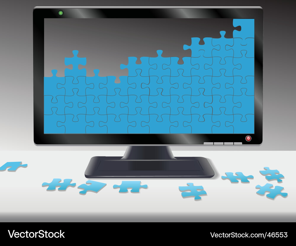 Jigsaw puzzle Royalty Free Vector Image - VectorStock