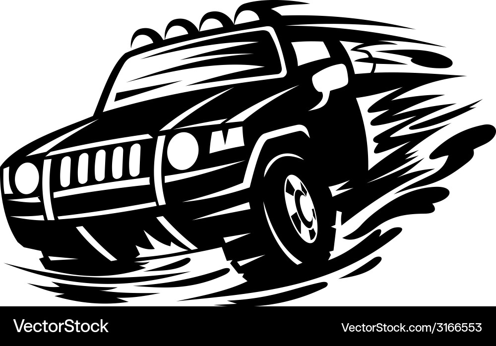 Offroad vehicle Royalty Free Vector Image - VectorStock