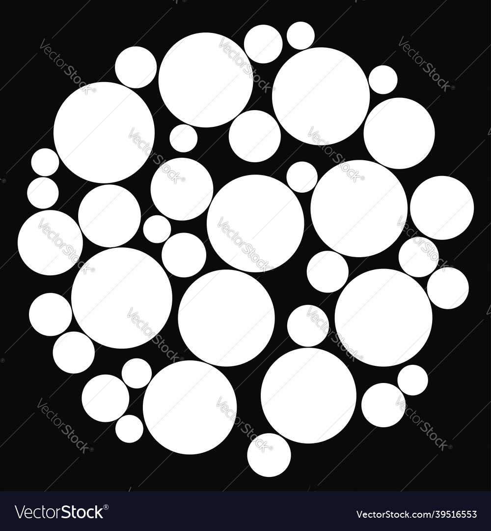 Random dots circles pointillist pointillism vector image Random dots circles pointillist pointillism