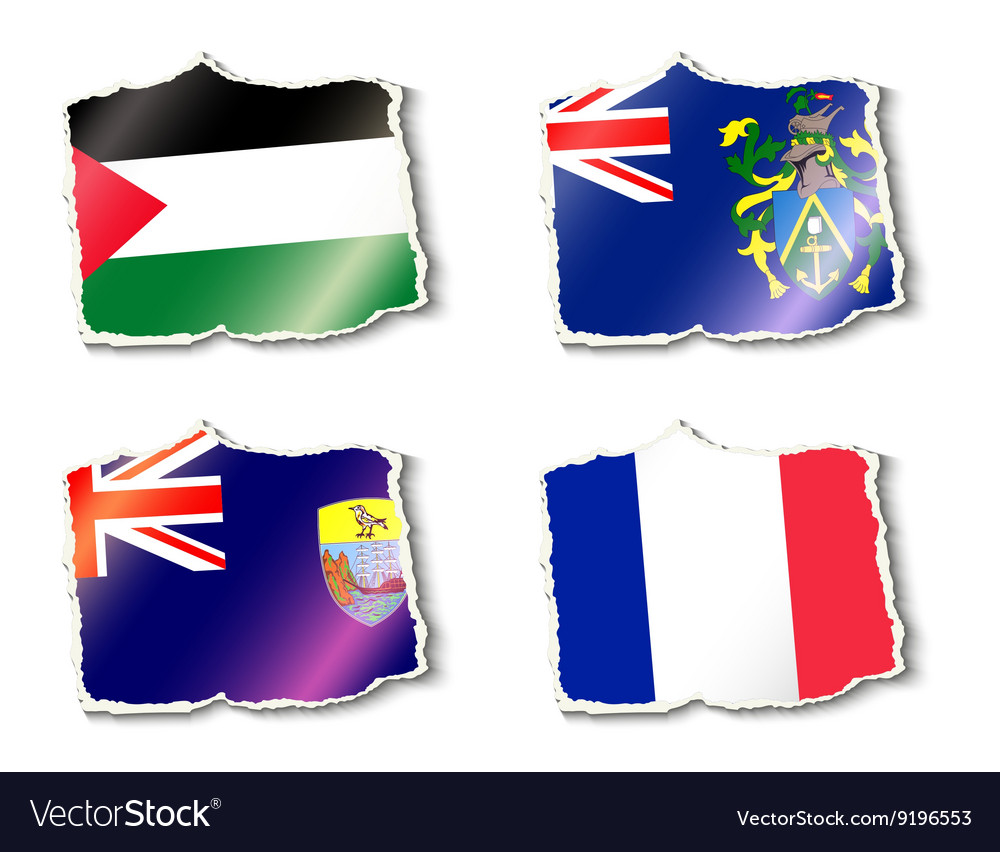 Set of flags Royalty Free Vector Image - VectorStock