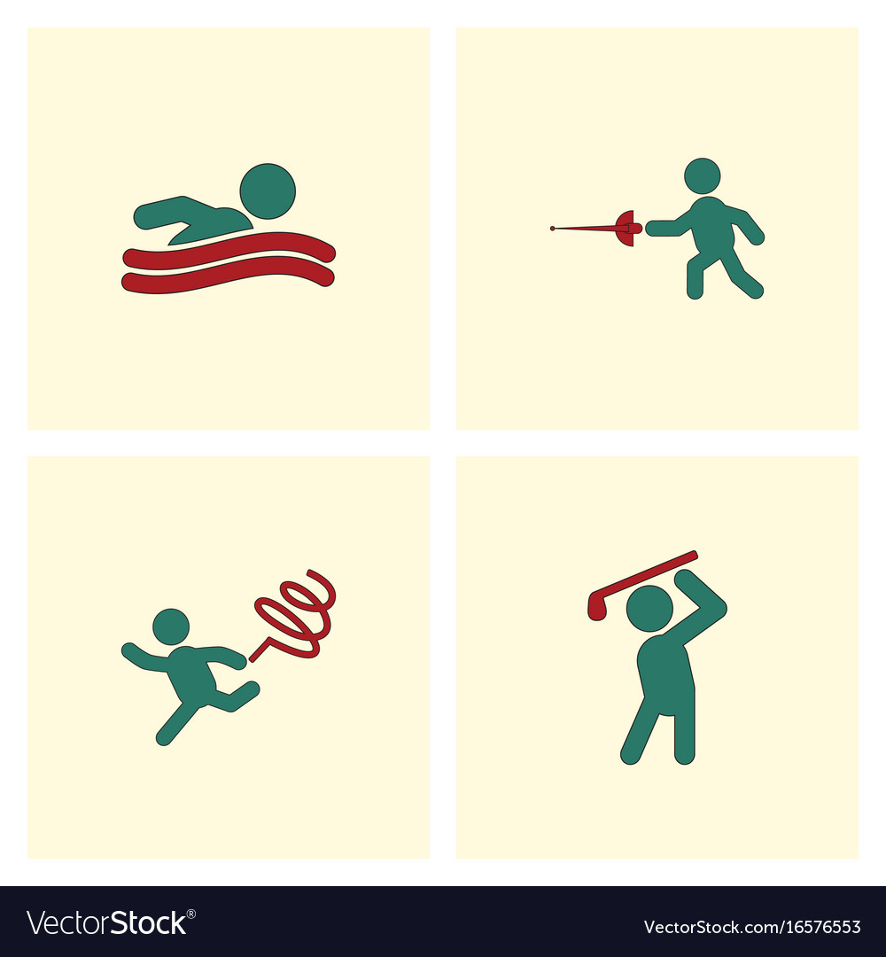 Set of olympic game design