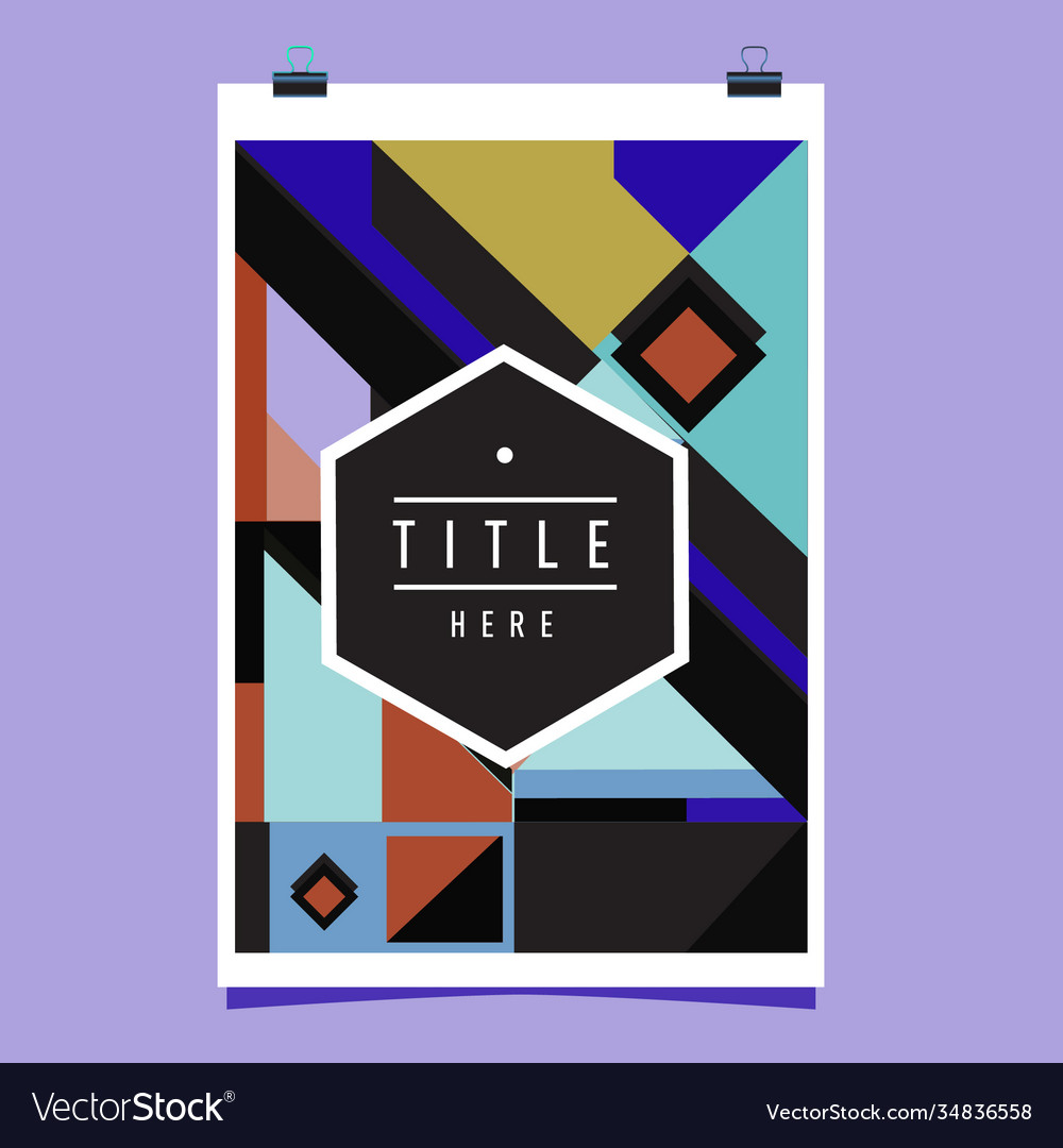 Abstract colorful geometric pattern background Vector Image Abstract colorful geometric pattern background