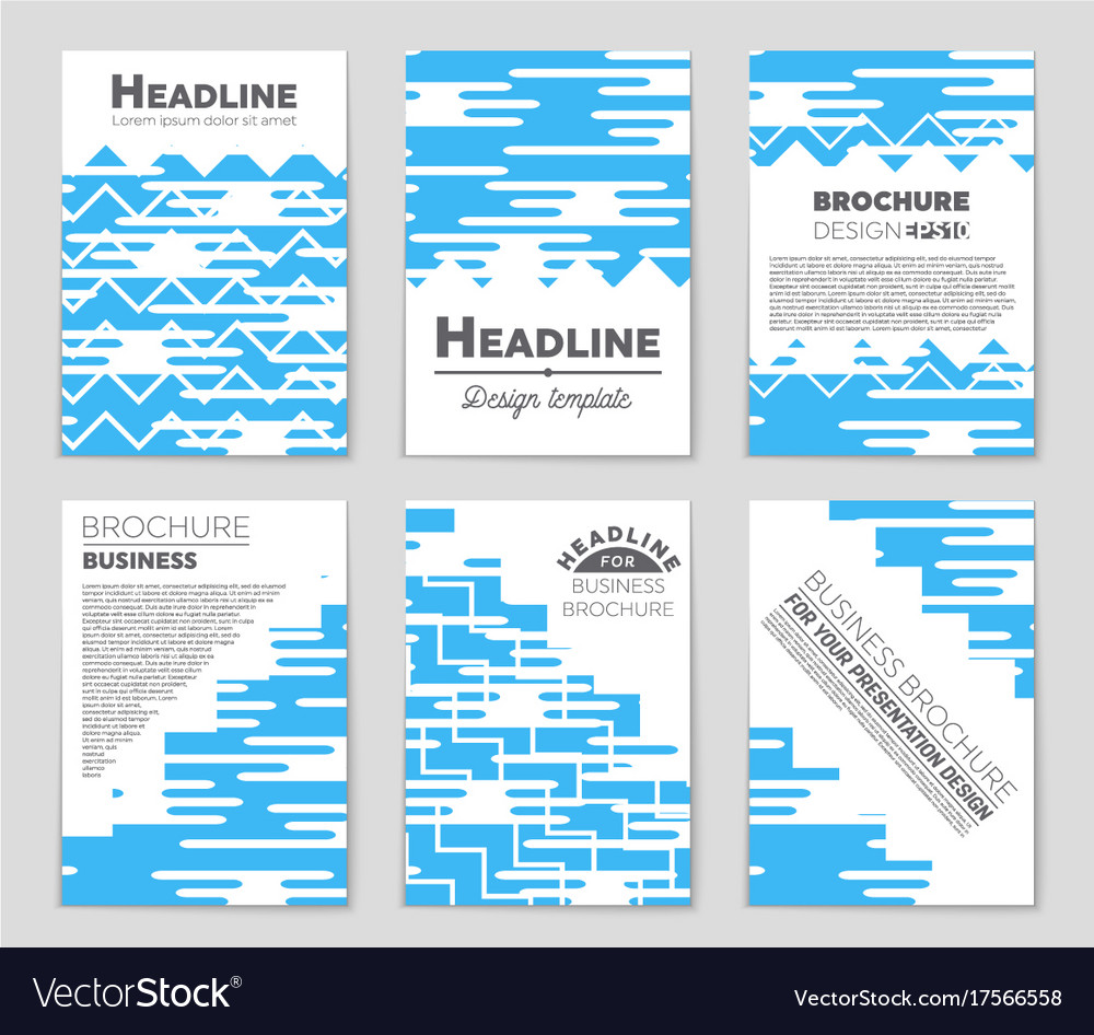 Abstract layout background set for art