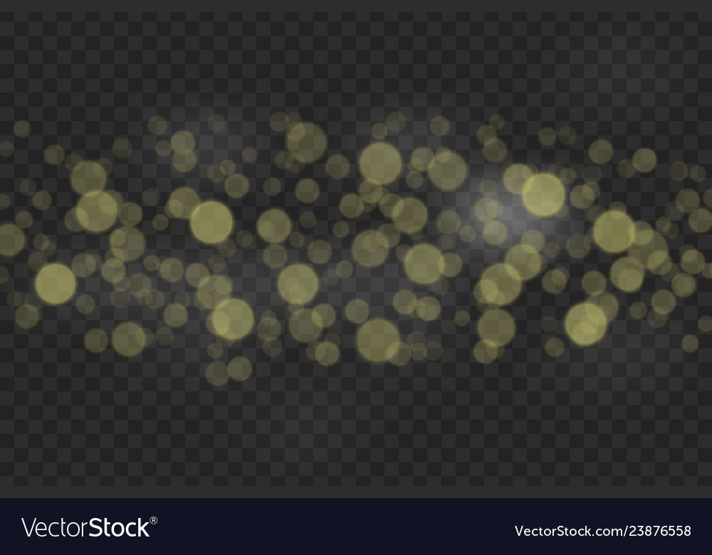 Bokeh lights effect isolated vector image Bokeh lights effect isolated
