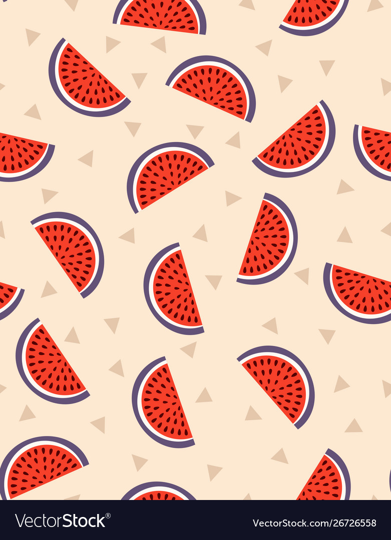 Creative seamless pattern watermelon