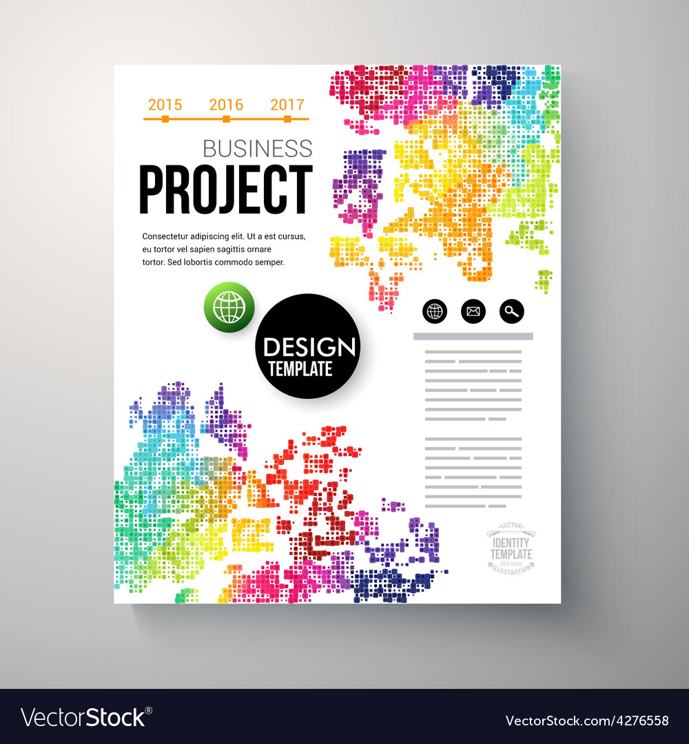 Design template for a business project