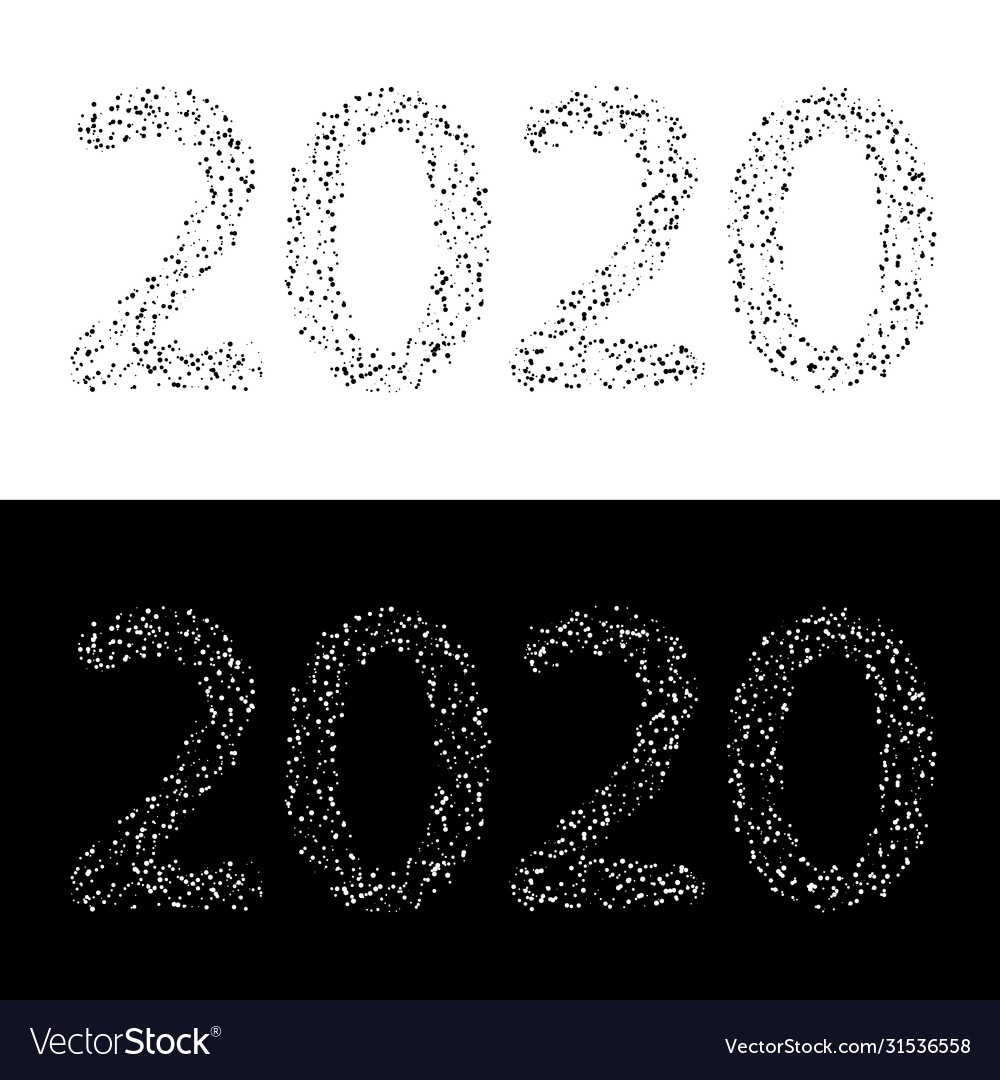 Dissolved 2020 year text dot icon