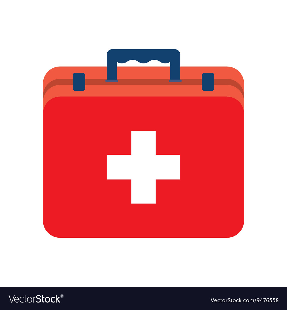 First aid kit box Royalty Free Vector Image - VectorStock