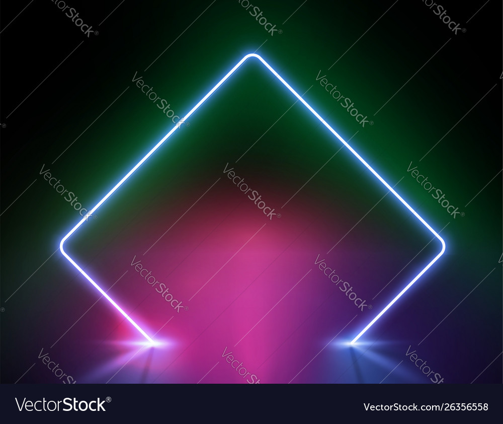 High-detailed neon light background