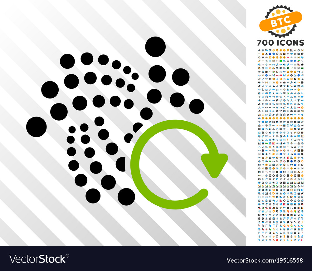 Iota wiederholen Pfeil flache Symbol mit Bonus