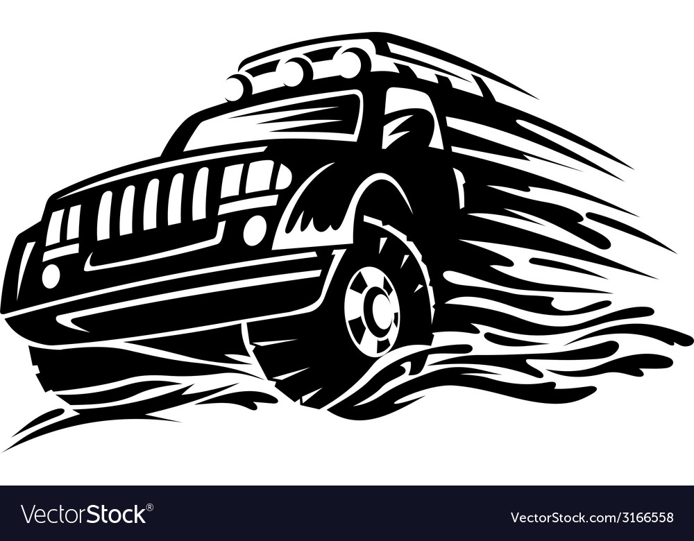 Offroad vehicle Royalty Free Vector Image - VectorStock