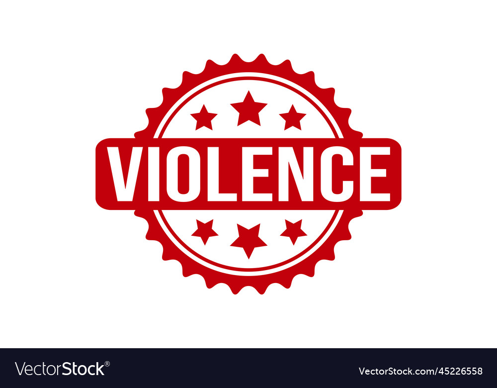 Violence rubber stamp seal Royalty Free Vector Image