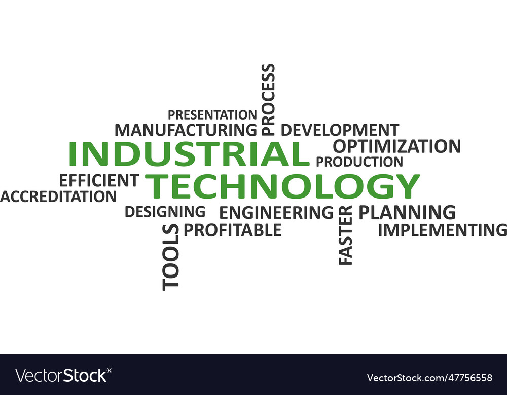 Word cloud - industrial technology