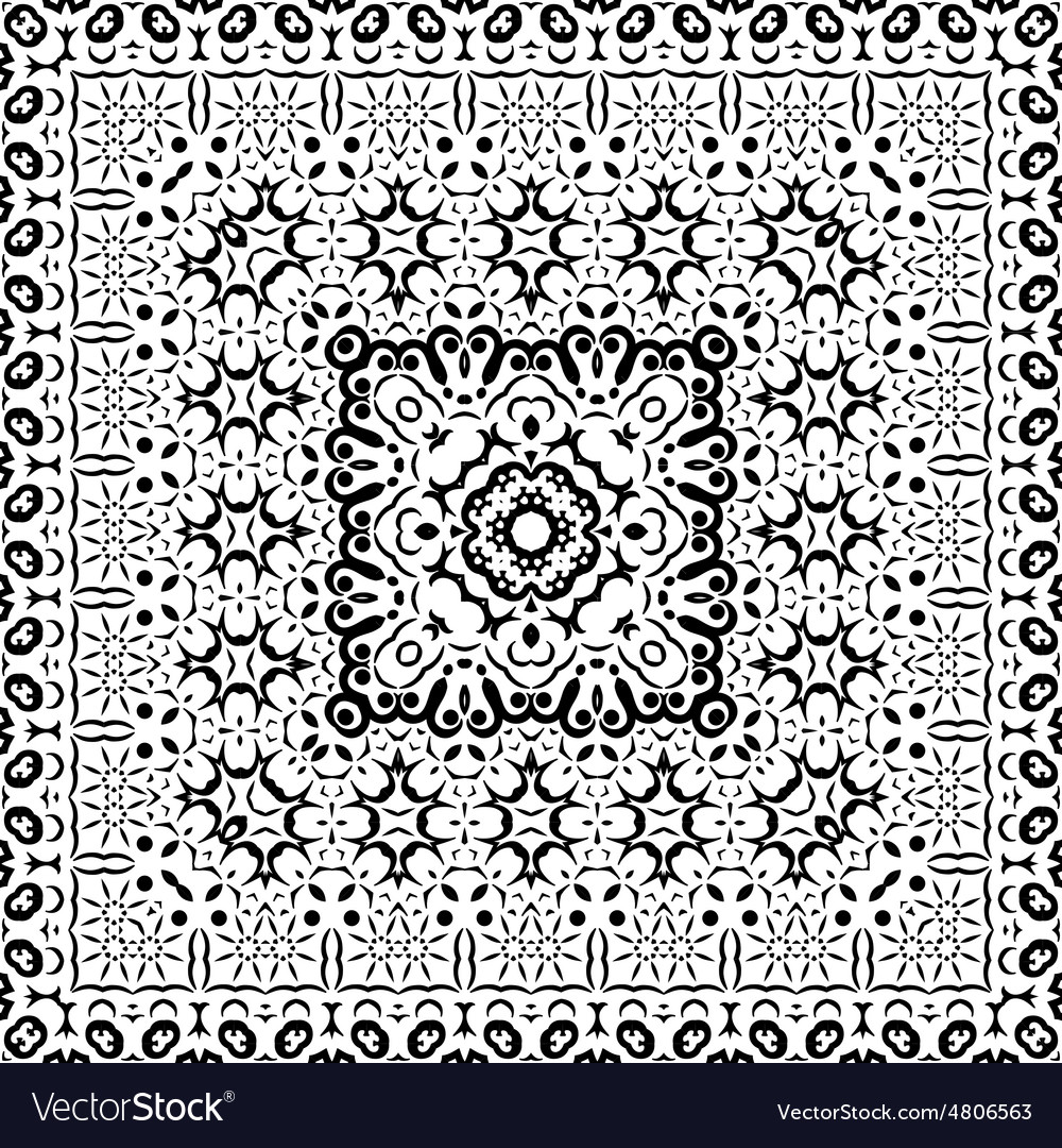 Abstract seamless outline pattern