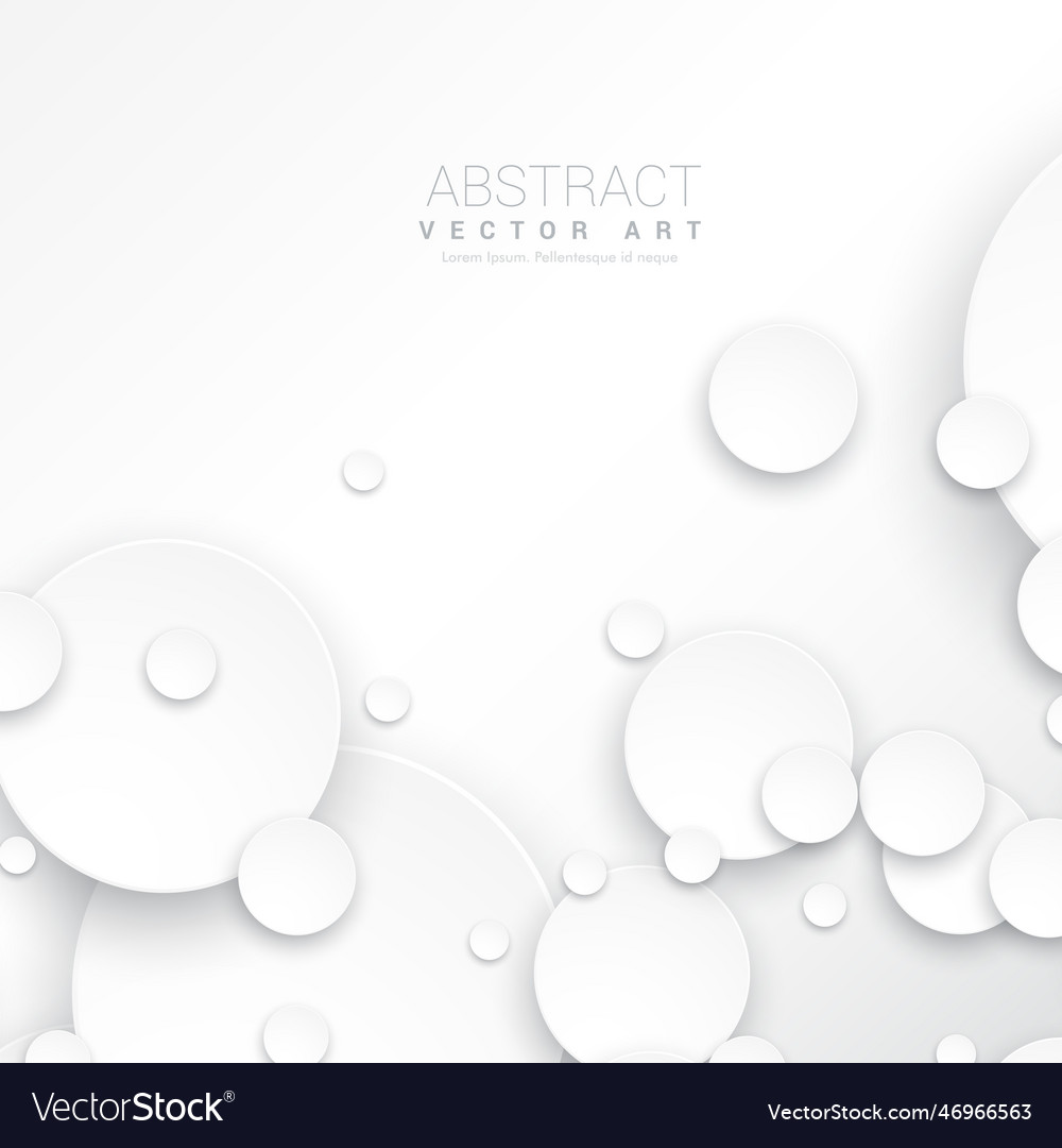 Abstract while circles background