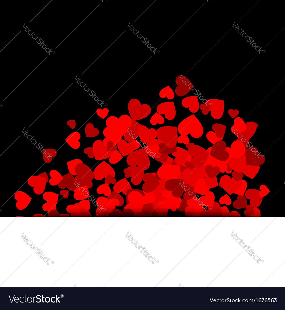 Background with red hearts