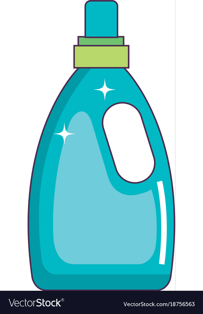 Bottle laundry product icon Royalty Free Vector Image