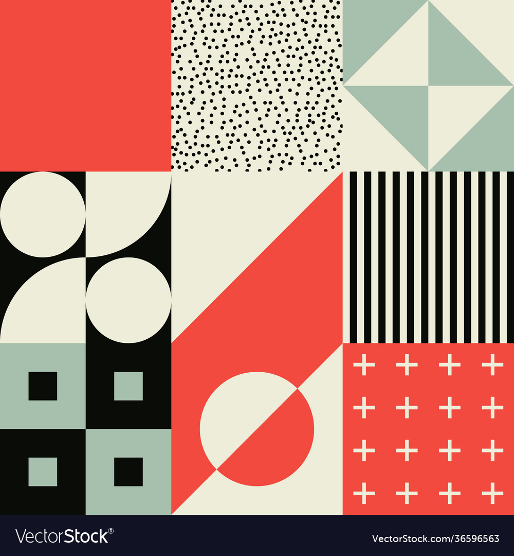 Brutalism design abstract pattern vector image Brutalism design abstract pattern