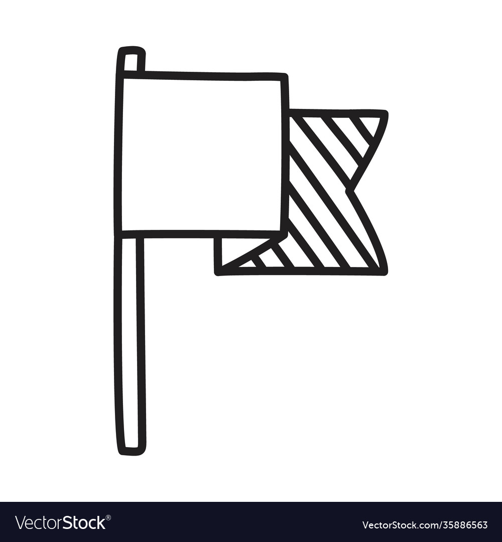 Flag icon image line style