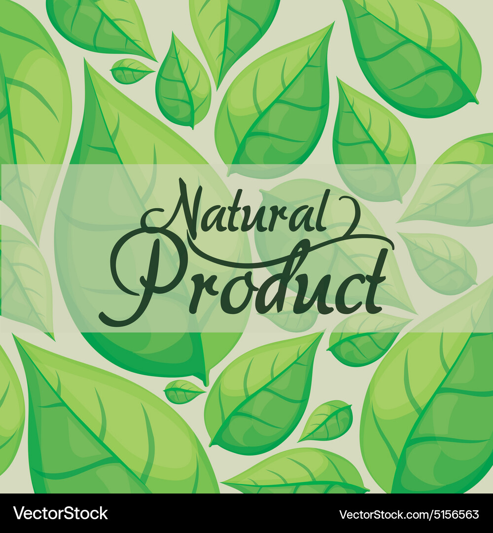 Natural product design Royalty Free Vector Image