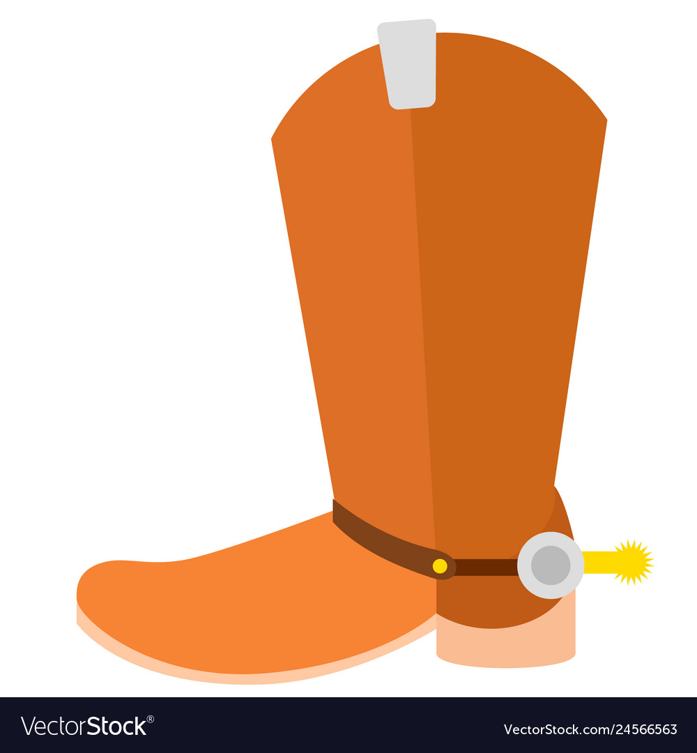 orange flat boots