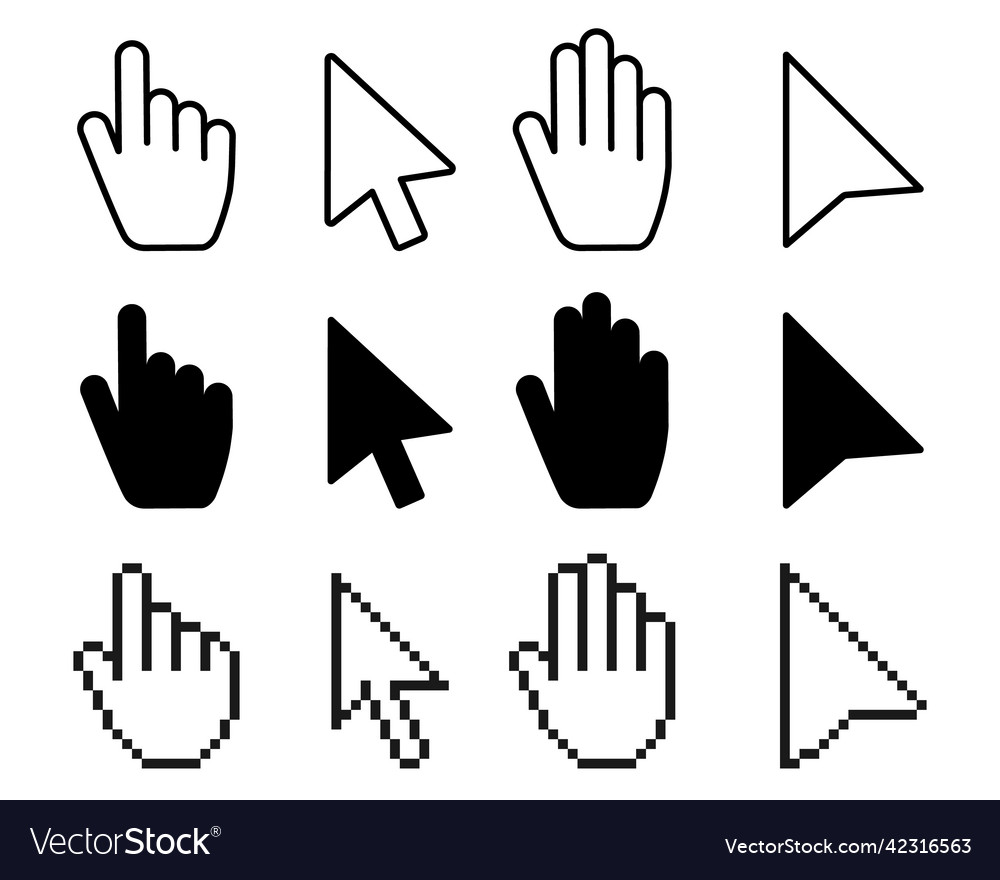 Pointer Cursor Icons Computer Web Pfeile Maus