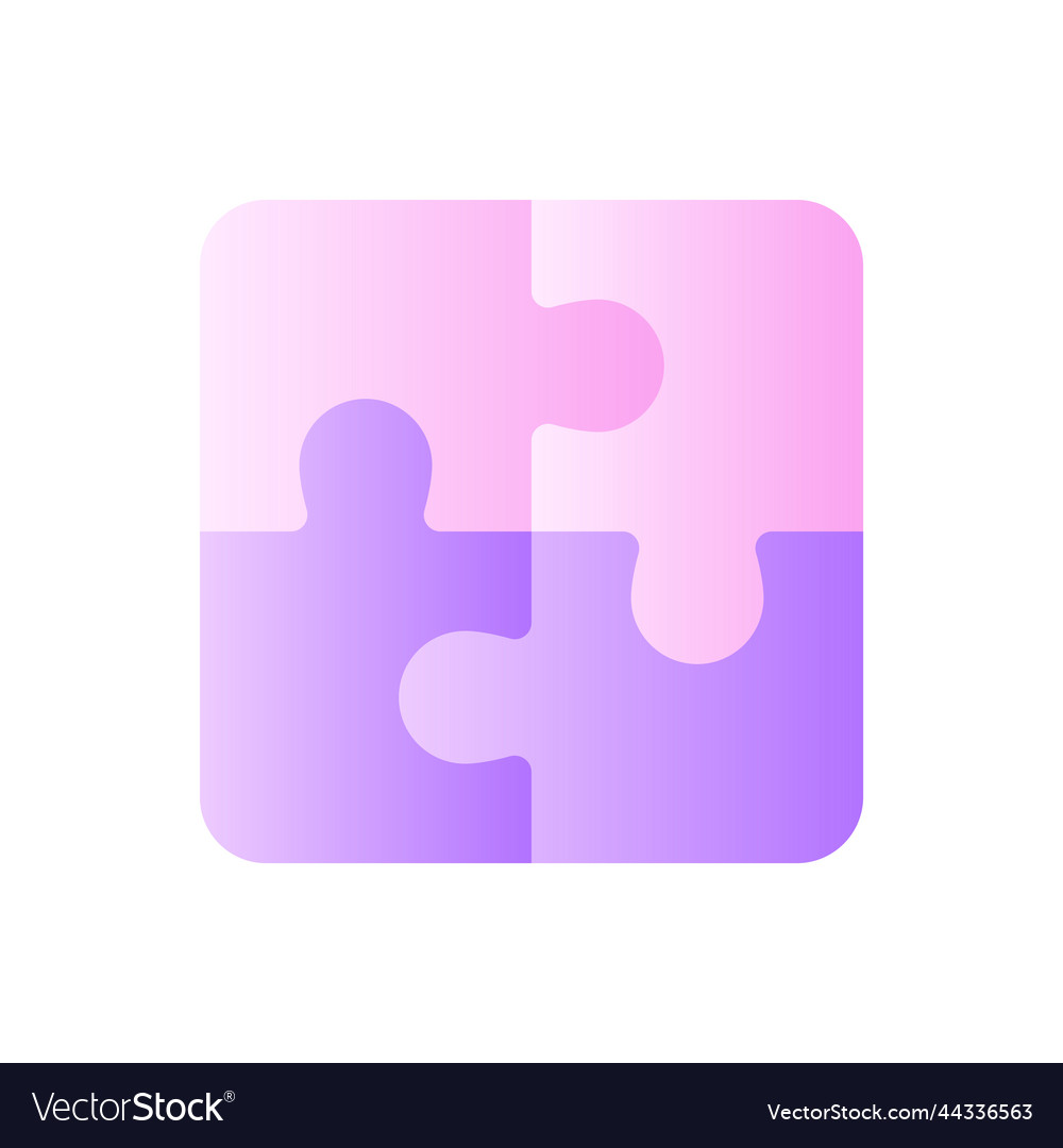Puzzle flat gradient two-color ui icon