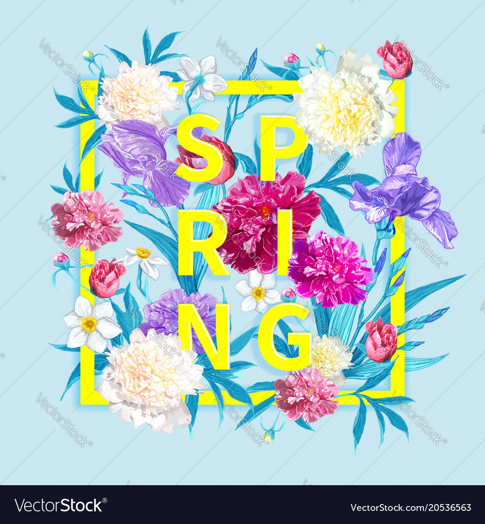 Spring collections background